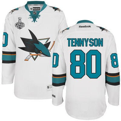 Matt Tennyson San Jose Sharks white Away jersey