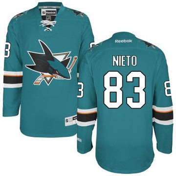 Matt Nieto San Jose Sharks teal Home jersey