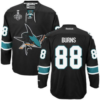 Brent Burns San Jose Sharks black Third jersey
