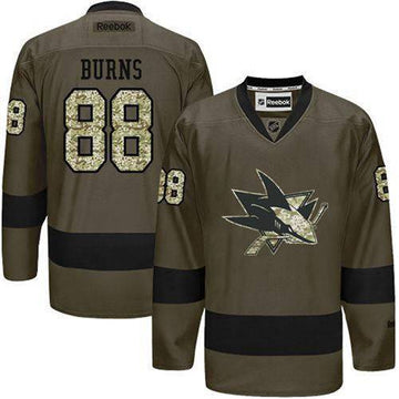 Brent Burns Reebok San Jose Sharks green Camo jersey