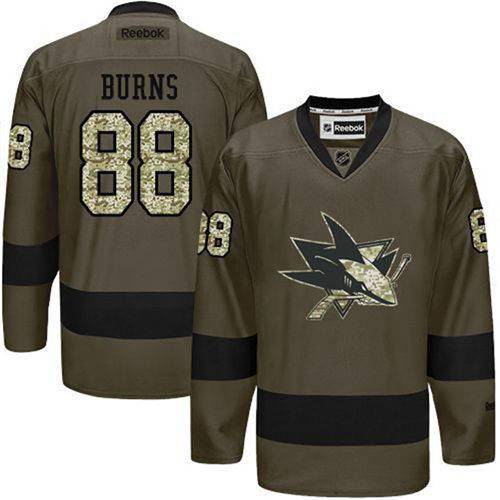 Brent Burns Reebok San Jose Sharks green Camo jersey