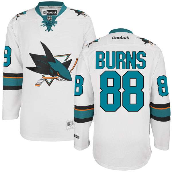 Brent Burns San Jose Sharks white Away jersey
