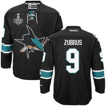 Dainius Zubrus San Jose Sharks black Third jersey