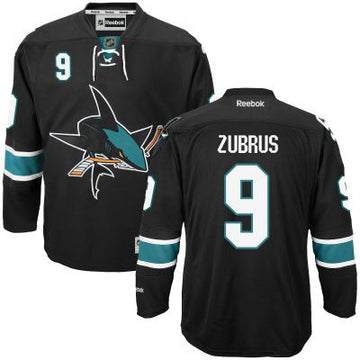 Dainius Zubrus San Jose Sharks black Third jersey