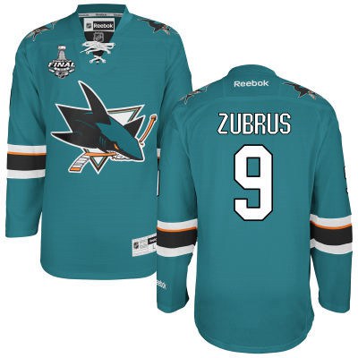 Dainius Zubrus San Jose Sharks teal Home jersey