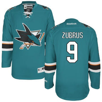 Dainius Zubrus San Jose Sharks teal Home jersey