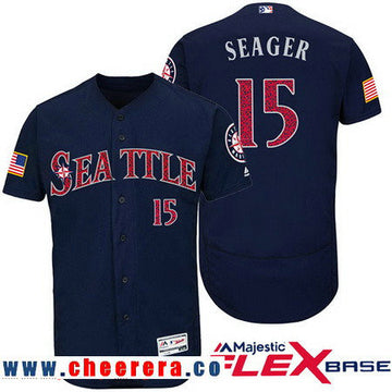 Kyle Seager Seattle Mariners navy Fashion jersey