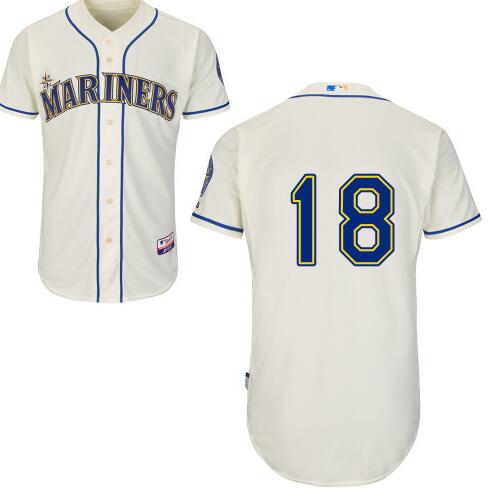 Hisashi Iwakuma Seattle Mariners cream jersey
