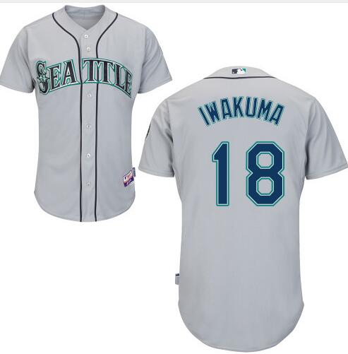 Hisashi Iwakuma Seattle Mariners gray Road jersey