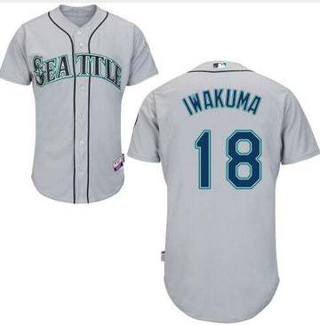 Hisashi Iwakuma Seattle Mariners gray Road jersey