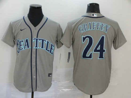 Ken Griffey Jr Seattle Mariners gray jersey