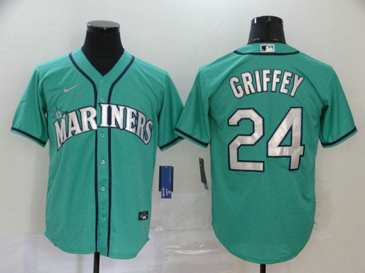 Ken Griffey Jr Seattle Mariners green jersey