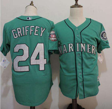Ken Griffey Jr Seattle Mariners green Cooperstown jersey
