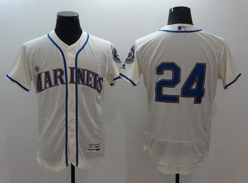 Ken Griffey Jr Seattle Mariners cream jersey