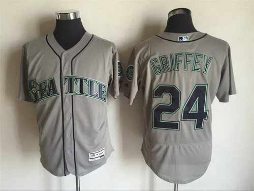 Ken Griffey Jr Seattle Mariners gray Road jersey
