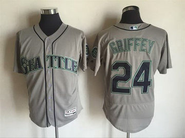 Ken Griffey Jr Seattle Mariners gray Road jersey
