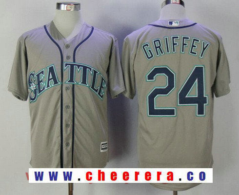 Ken Griffey Jr Seattle Mariners gray jersey