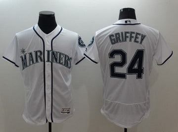 Ken Griffey Jr Seattle Mariners white jersey