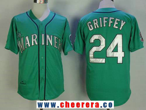 Ken Griffey Jr Seattle Mariners teal Throwback jersey
