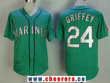 Ken Griffey Jr Seattle Mariners teal Throwback jersey
