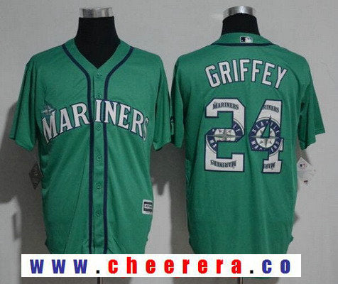 Ken Griffey Jr Seattle Mariners teal jersey