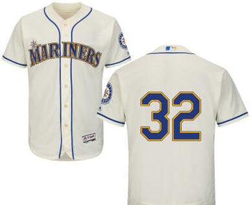 Steve Clevenger Seattle Mariners cream jersey