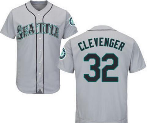 Steve Clevenger Seattle Mariners gray Road jersey