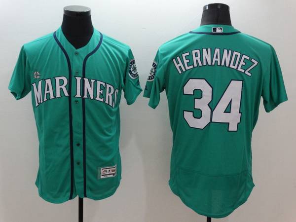 Felix Hernandez Seattle Mariners teal jersey