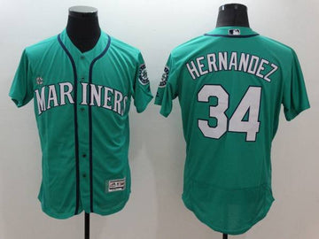 Felix Hernandez Seattle Mariners teal jersey