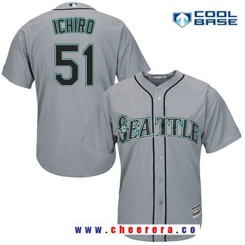 Ichiro Suzuki Seattle Mariners gray Road jersey