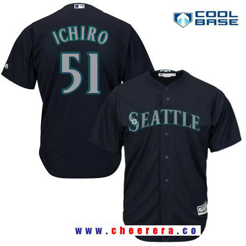 Ichiro Suzuki Seattle Mariners navy Alternate jersey