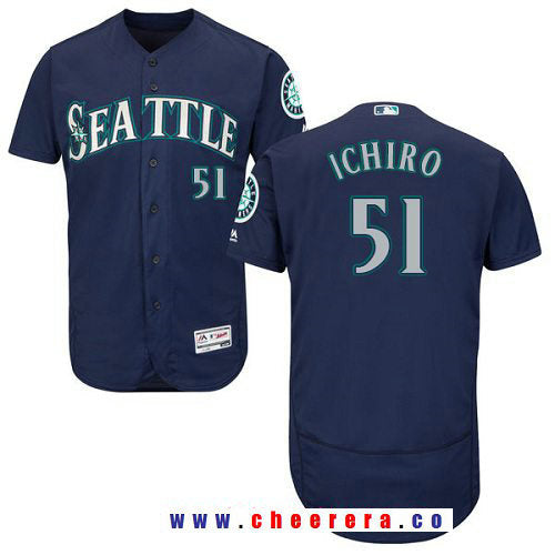 Ichiro Suzuki Seattle Mariners navy Alternate jersey