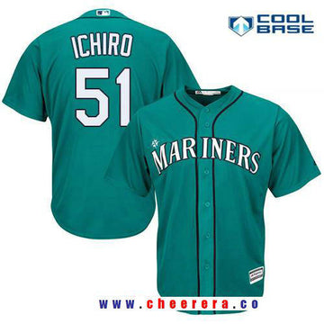 Ichiro Suzuki Seattle Mariners teal Alternate jersey