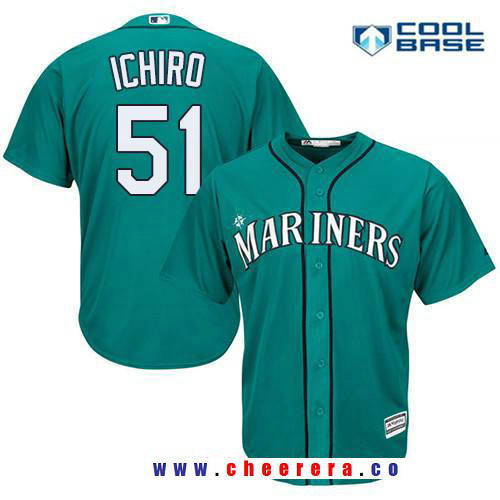 Ichiro Suzuki Seattle Mariners teal Alternate jersey