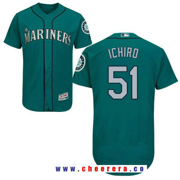 Ichiro Suzuki Seattle Mariners teal Authentic jersey
