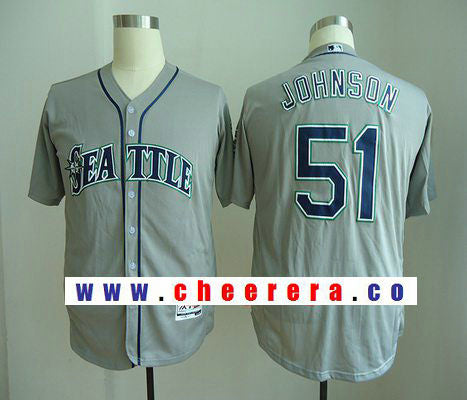 Randy Johnson Seattle Mariners gray Road jersey