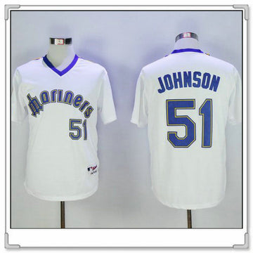 Randy Johnson Seattle Mariners white jersey