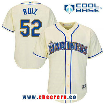 Carlos Ruiz Seattle Mariners cream Alternate jersey