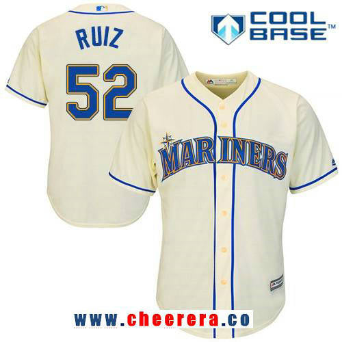 Carlos Ruiz Seattle Mariners cream Alternate jersey