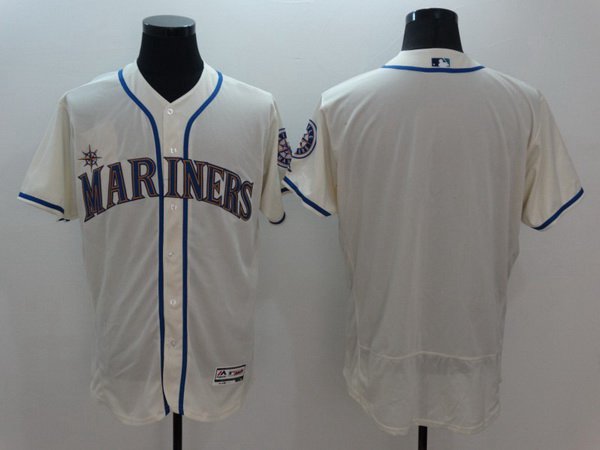 Custom Seattle Mariners cream jersey