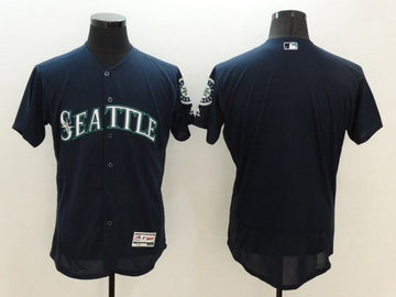 Custom Seattle Mariners navy jersey