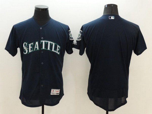 Custom Seattle Mariners navy jersey