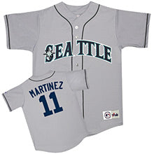 Coach Edgar Martinez Seattle Mariners gray Road jersey