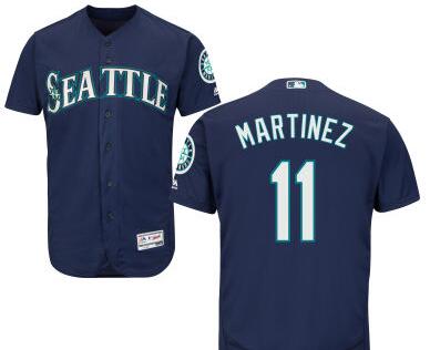 Coach Edgar Martinez Seattle Mariners navy jersey