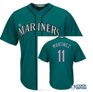Coach Edgar Martinez Seattle Mariners teal jersey