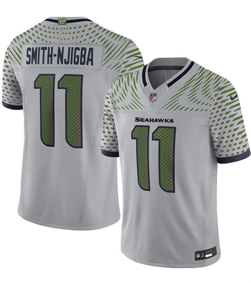 Jaxon Smith-Njigba Seattle Seahawks gray Vapor jersey