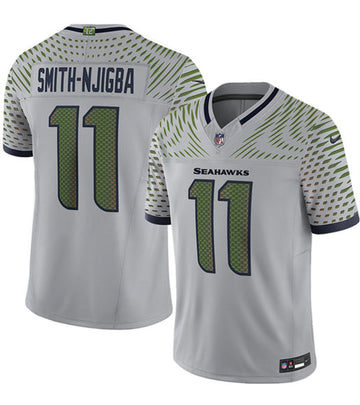 Jaxon Smith-Njigba Seattle Seahawks gray Vapor jersey