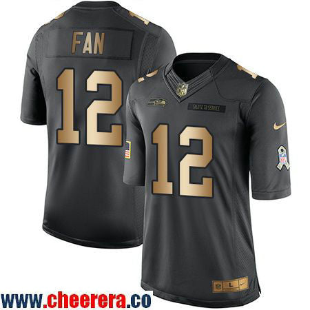 Seattle Seahawks anthracite Salute To Service jersey