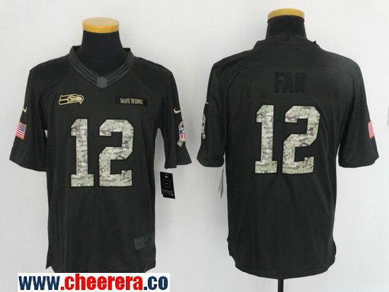Seattle Seahawks black Salute To Service jersey