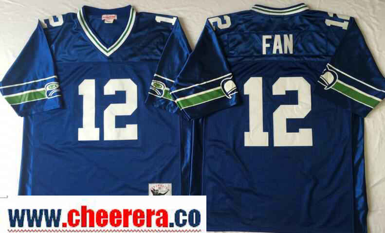 Th Fan Seattle Seahawks royal Throwback jersey